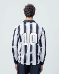 Men Lotto Kickoff Full Sleeves Jersey - Black & White T-shirts 1