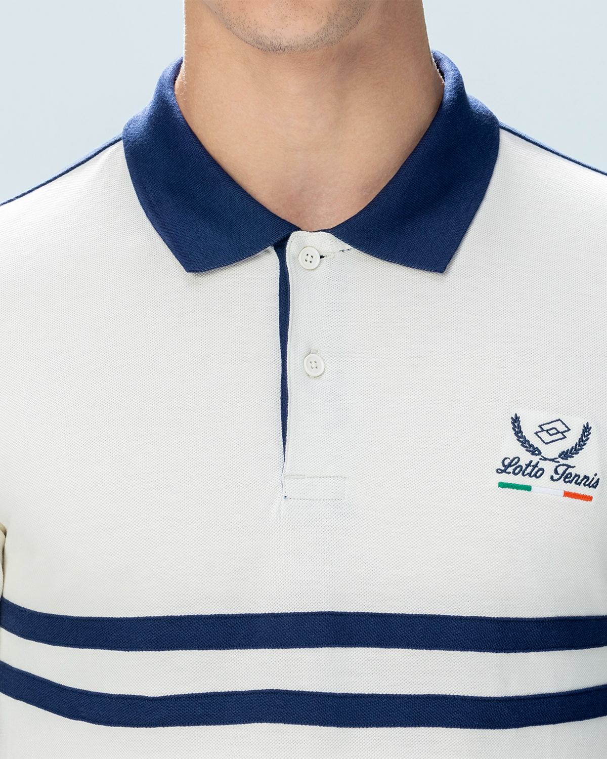 Men Lotto Courtline Polo - White T-shirts3