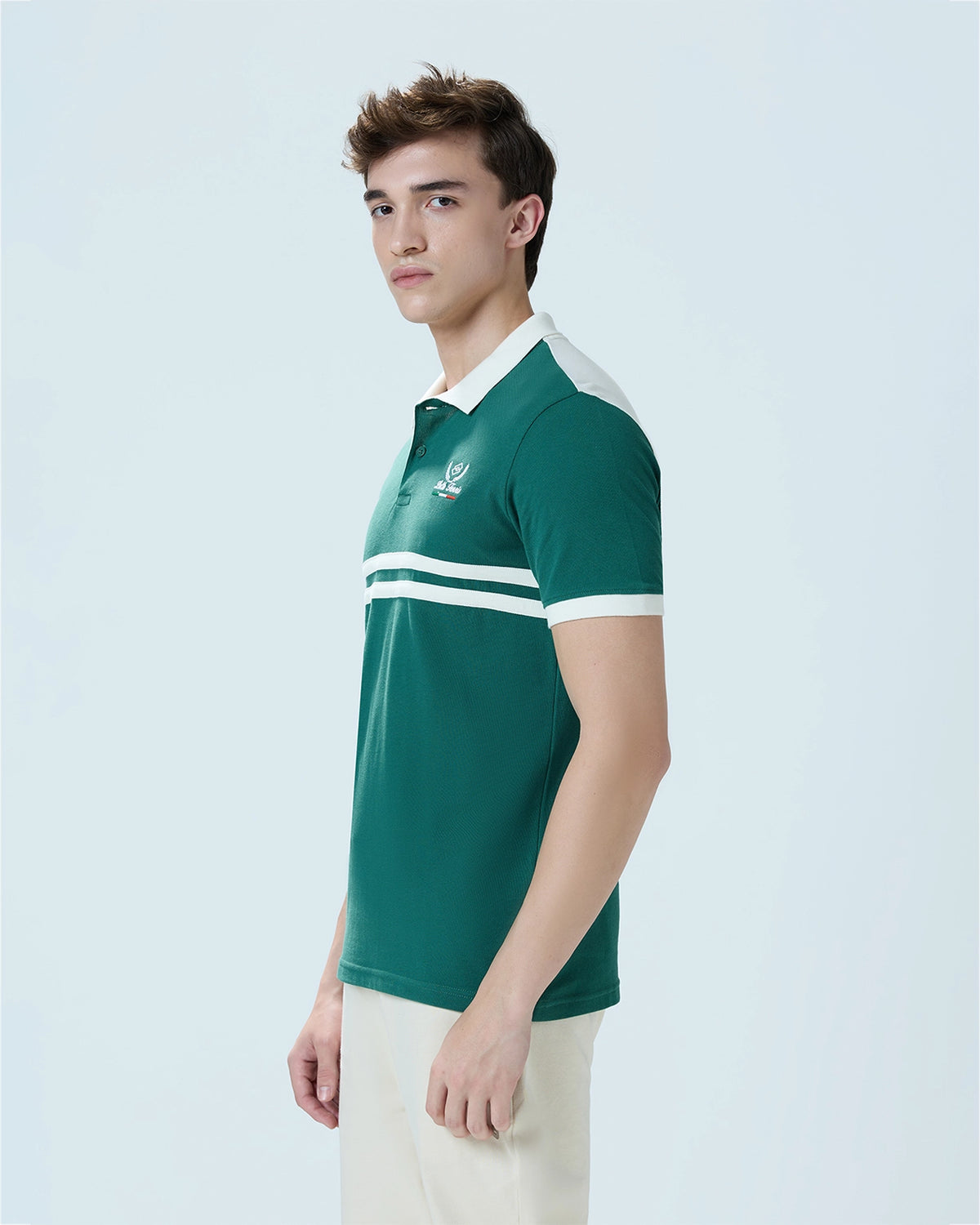 Men Lotto Courtline Polo - Dark Green T-shirts3