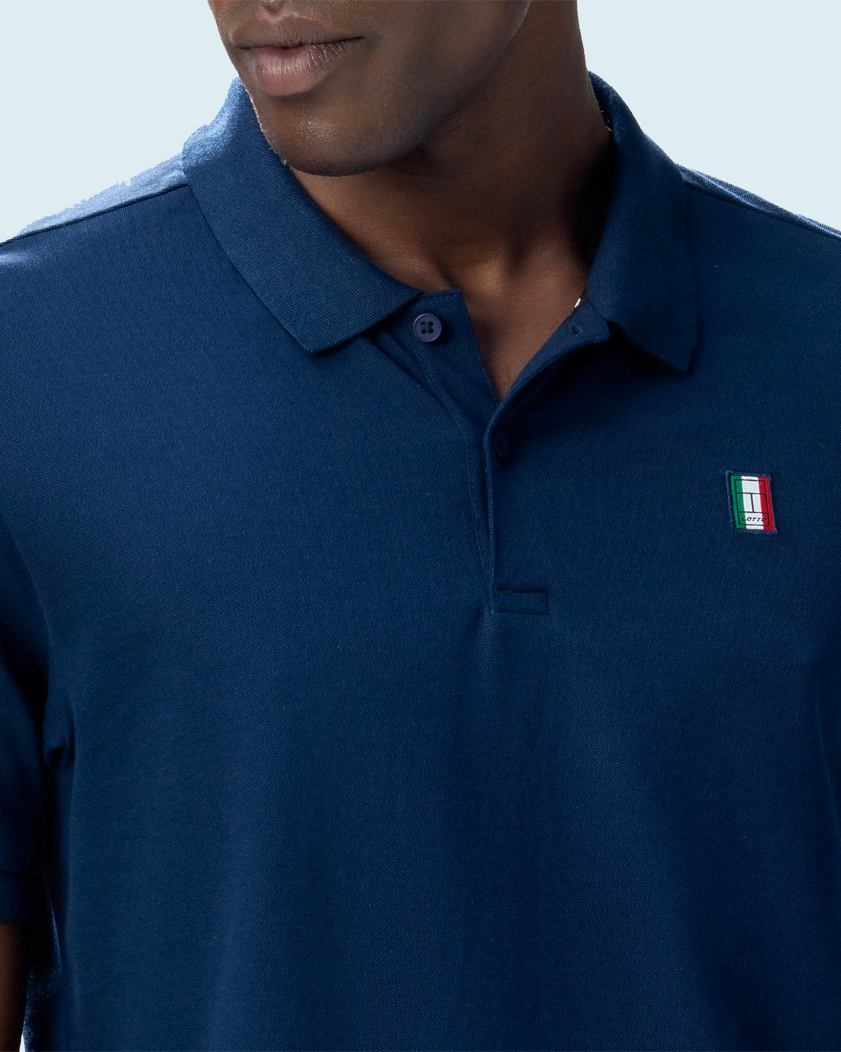 Italian Flag Polo - Peacoat