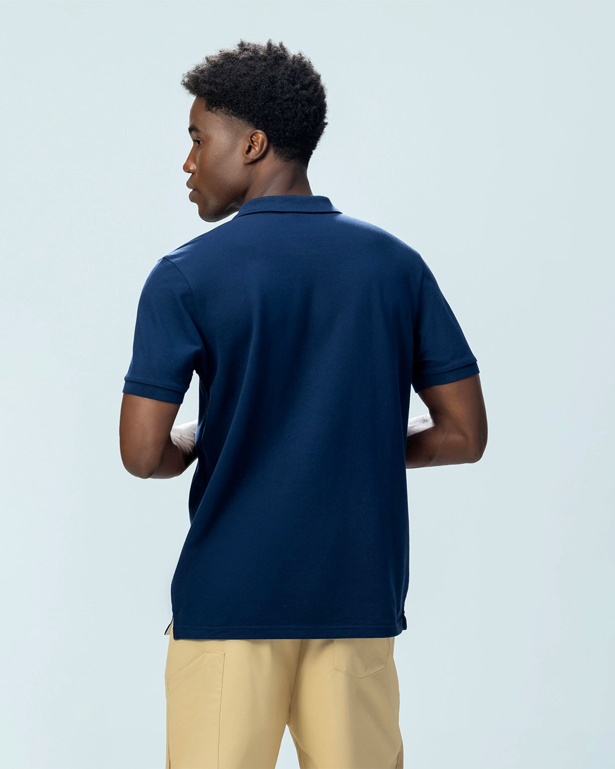 Italian Flag Polo - Peacoat