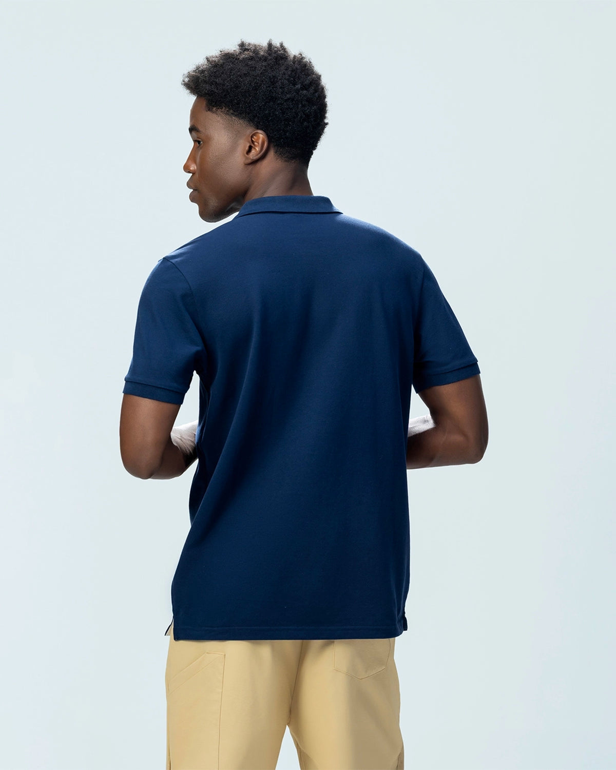 Italian Flag Polo - Peacoat