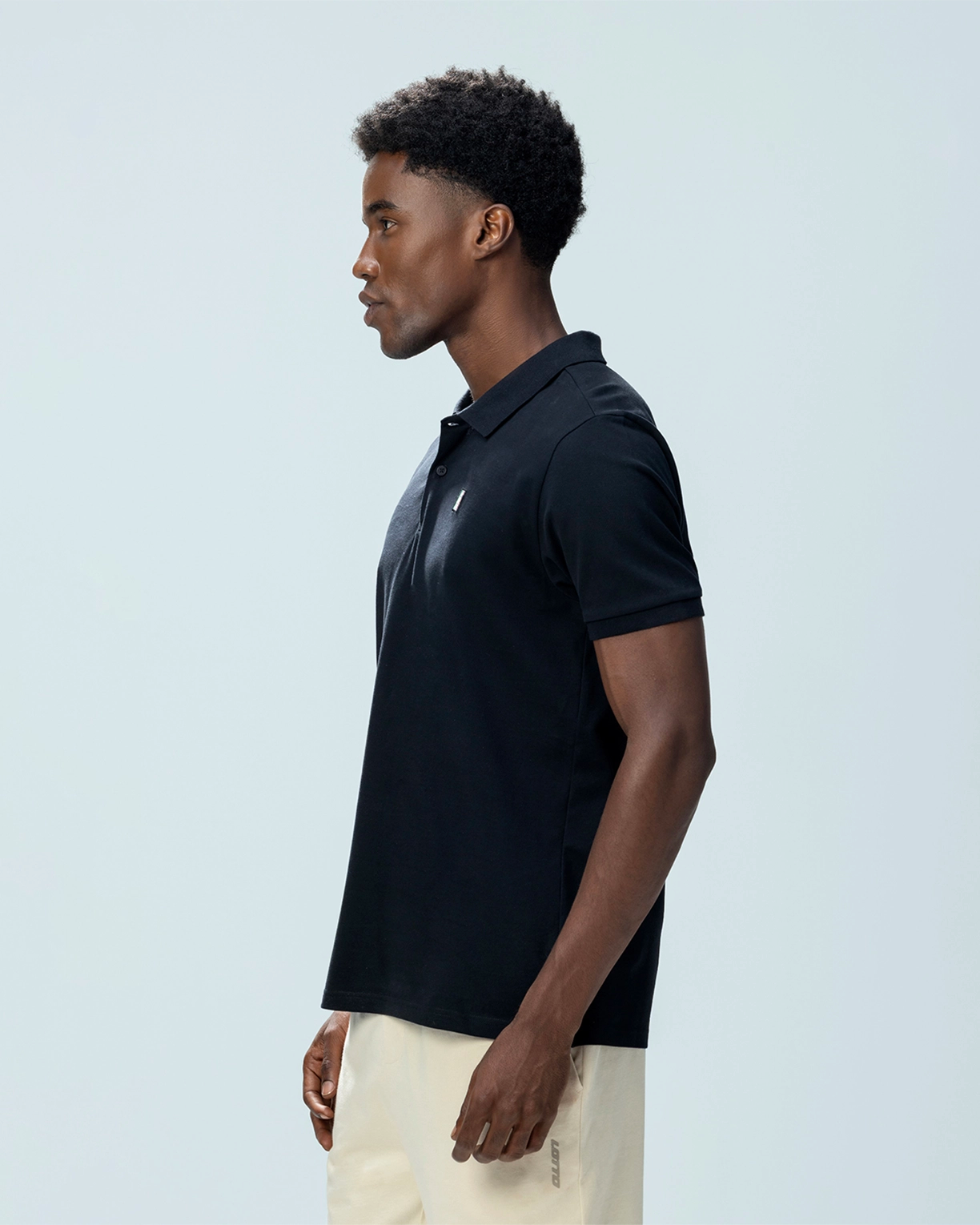 Italian Flag Polo - Black Beauty