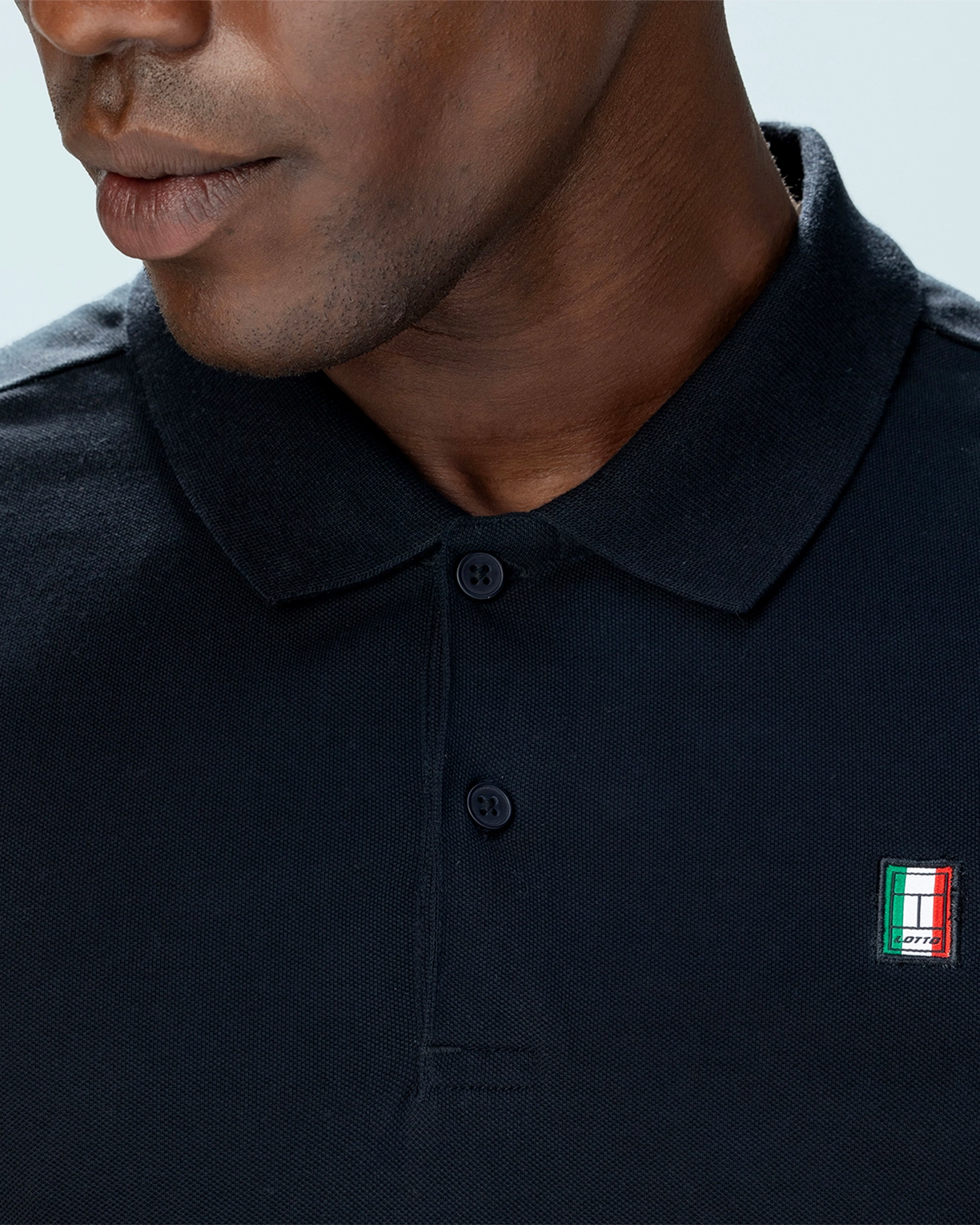 Italian Flag Polo - Black Beauty