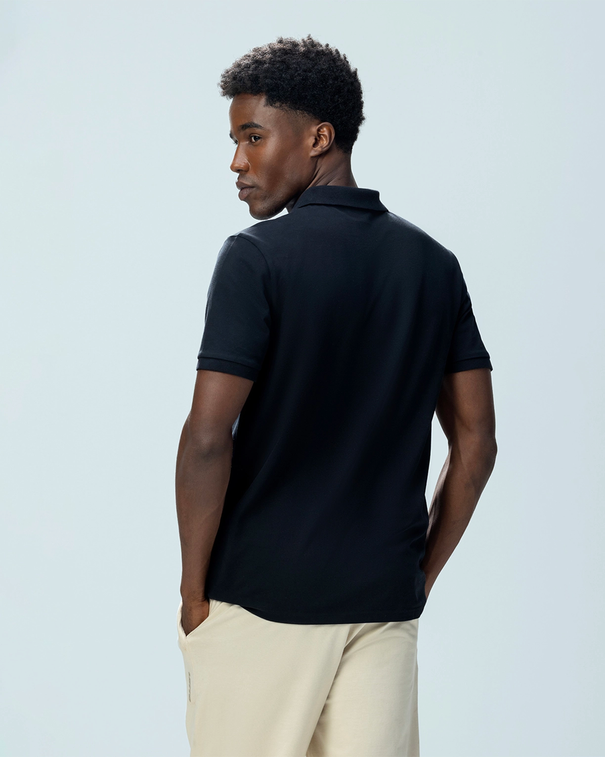 Italian Flag Polo - Black Beauty