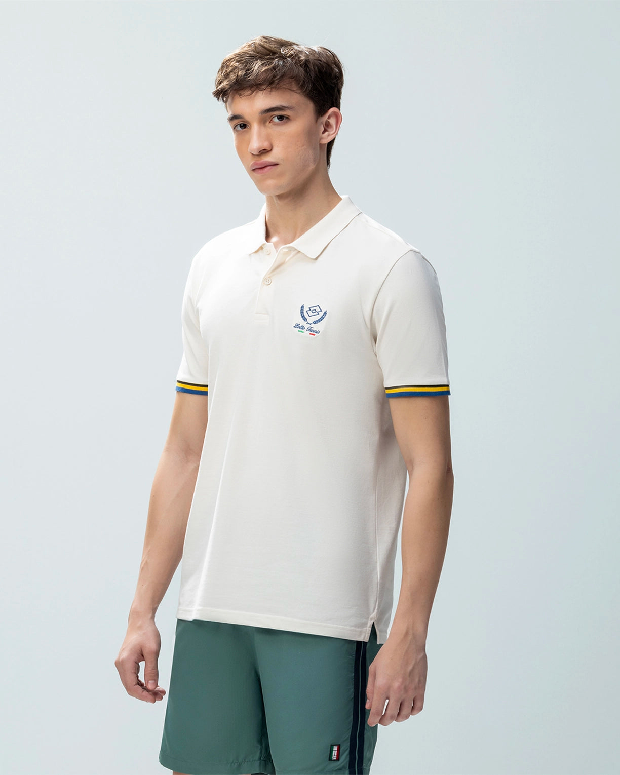 Men Lotto Tipping Polo - Sugar Swizzle T-shirts2