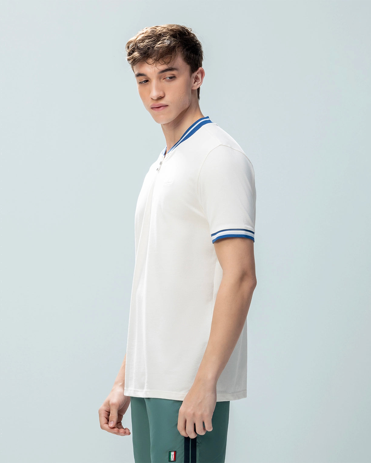 Men Lotto Chinese Collar Polo - Sugar Swizzle T-shirts2