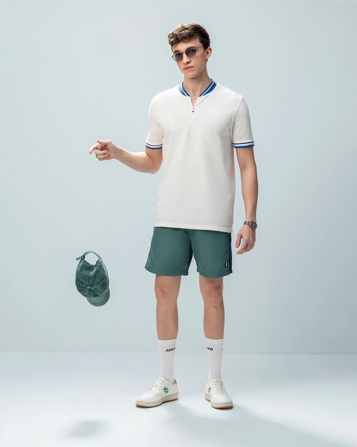 Men Lotto Chinese Collar Polo - Sugar Swizzle T-shirts5