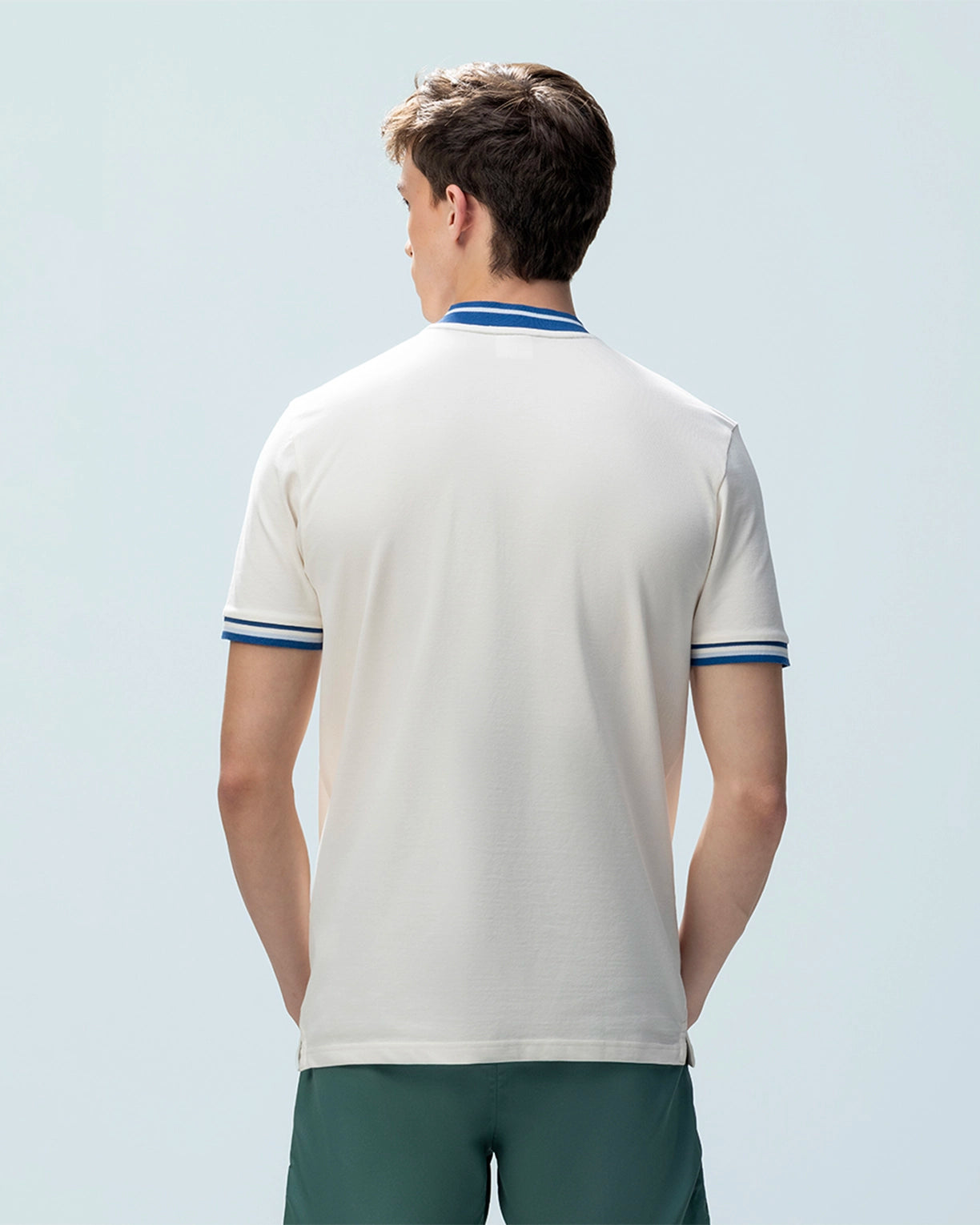 Chinese Collar Polo - Sugar Swizzle