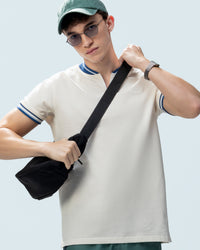 Men Lotto Chinese Collar Polo - Sugar Swizzle T-shirts