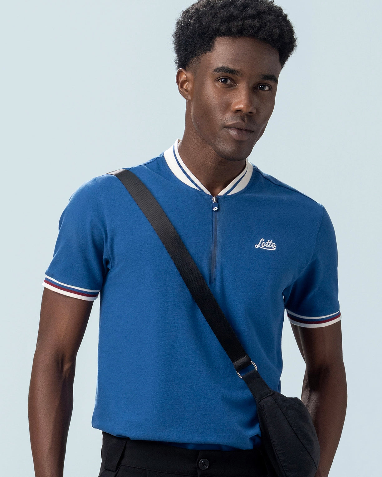 Chinese Collar Polo - True Navy