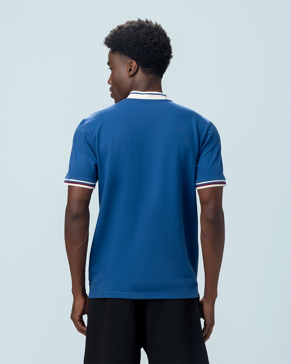 Chinese Collar Polo - True Navy