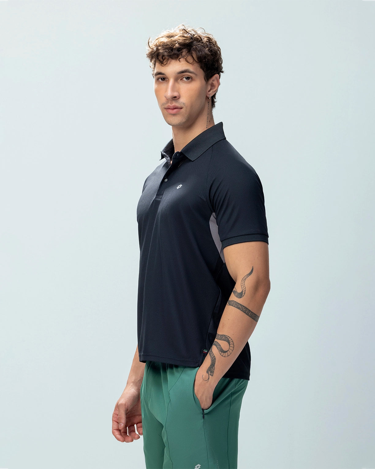 Men Lotto Play Polo - Stretch Limo T-shirts3