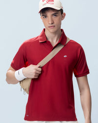 Men Lotto Play Polo - Red Dahlia T-shirts