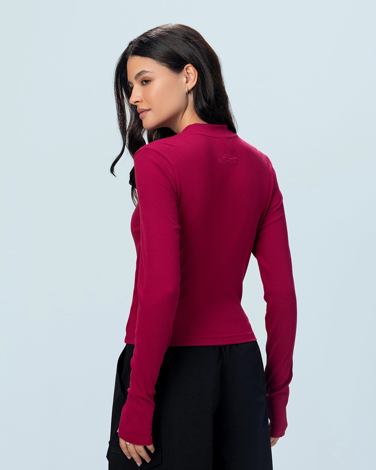 Street Play Rib Modal Zip Through Jacket - Anemone