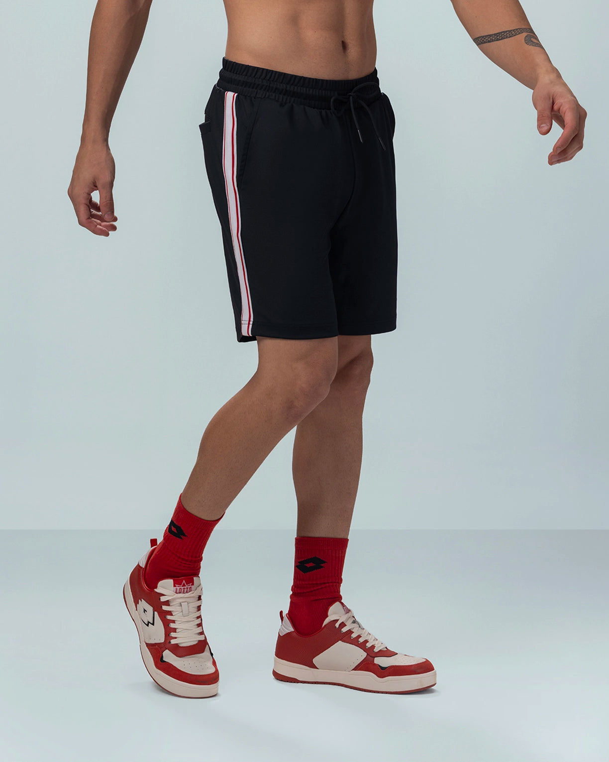 Men Lotto League Shorts - Black Beauty Shorts1