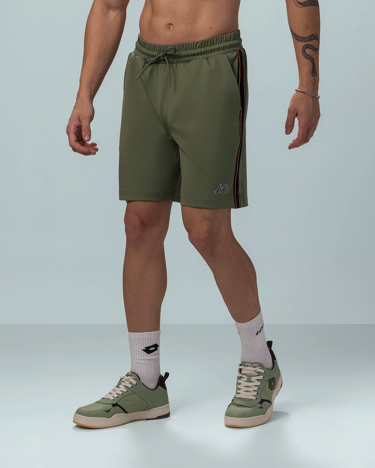 Men Lotto League Shorts - Olivine Shorts1