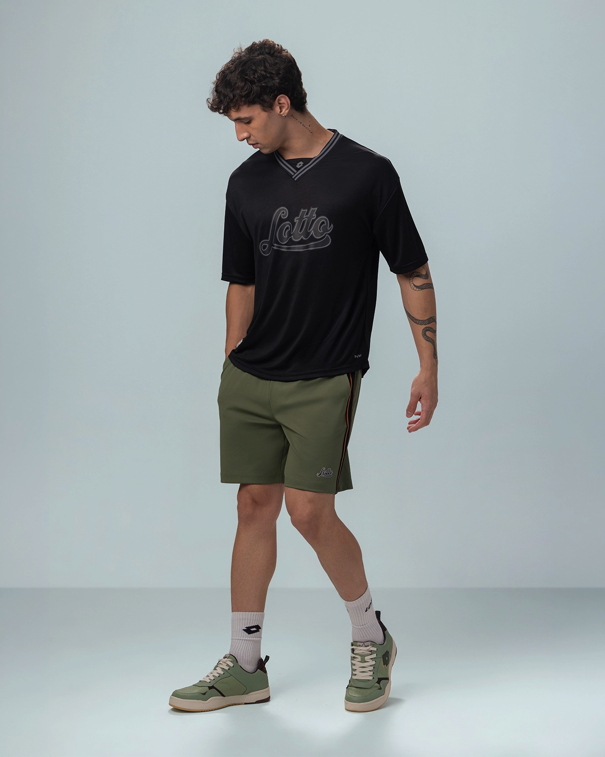 Men Lotto League Shorts - Olivine Shorts5