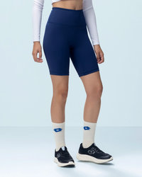 Women Lotto Play Biker Shorts - Medieval Blue Shorts 1