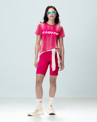 Women Lotto Play Utility Biker Shorts - Pink Shorts