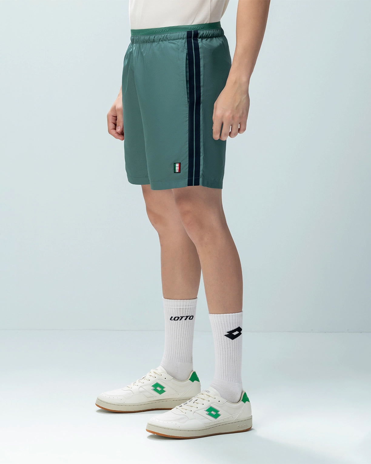 Men Lotto Courtline Shorts - Smoke Pine Shorts2