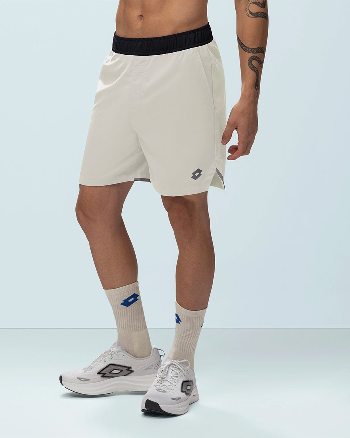 Slit Shorts - Whisper White