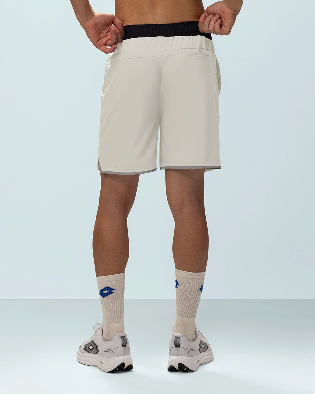 Slit Shorts - Whisper White