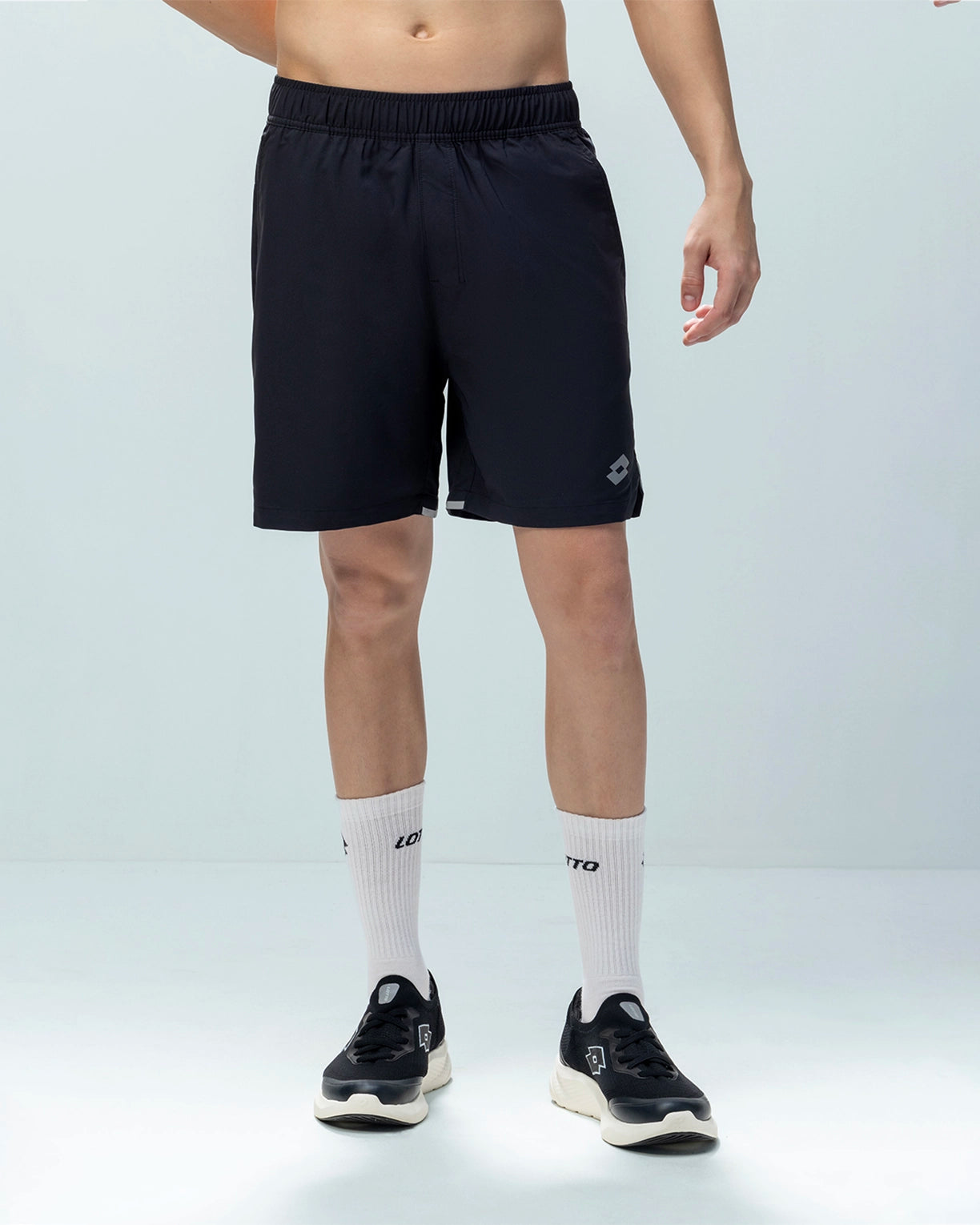 Men Lotto Slit Shorts - Black Beauty Shorts5