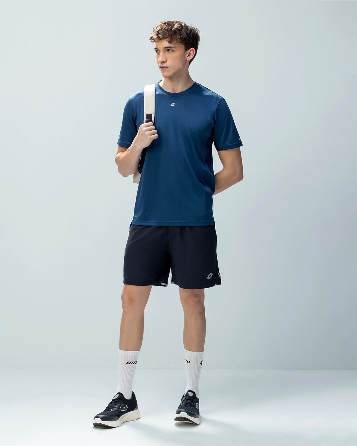 Men Lotto Slit Shorts - Black Beauty Shorts0