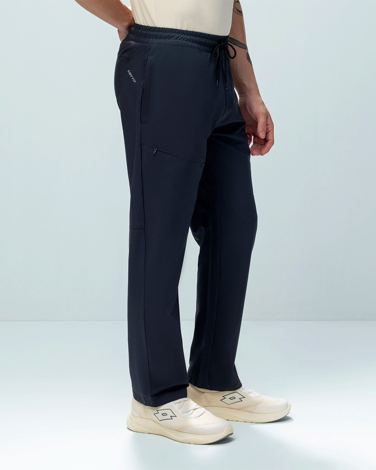 Men Lotto Play Woven Jogger - Stretch Limo Pants1