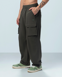 Men Lotto Kickoff Woven Pocket Trousers - Olive Pants 1