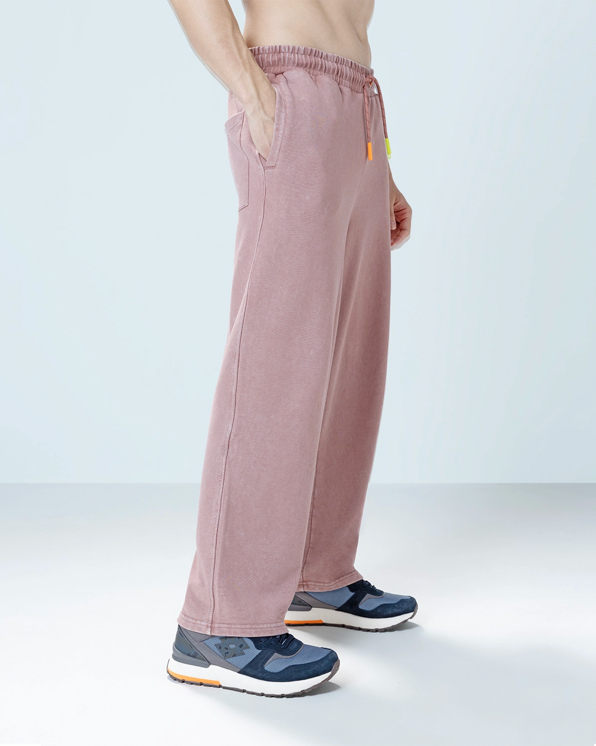 Men Lotto Street Play Co-Ord Set Pants - Dusty Pink Pants2