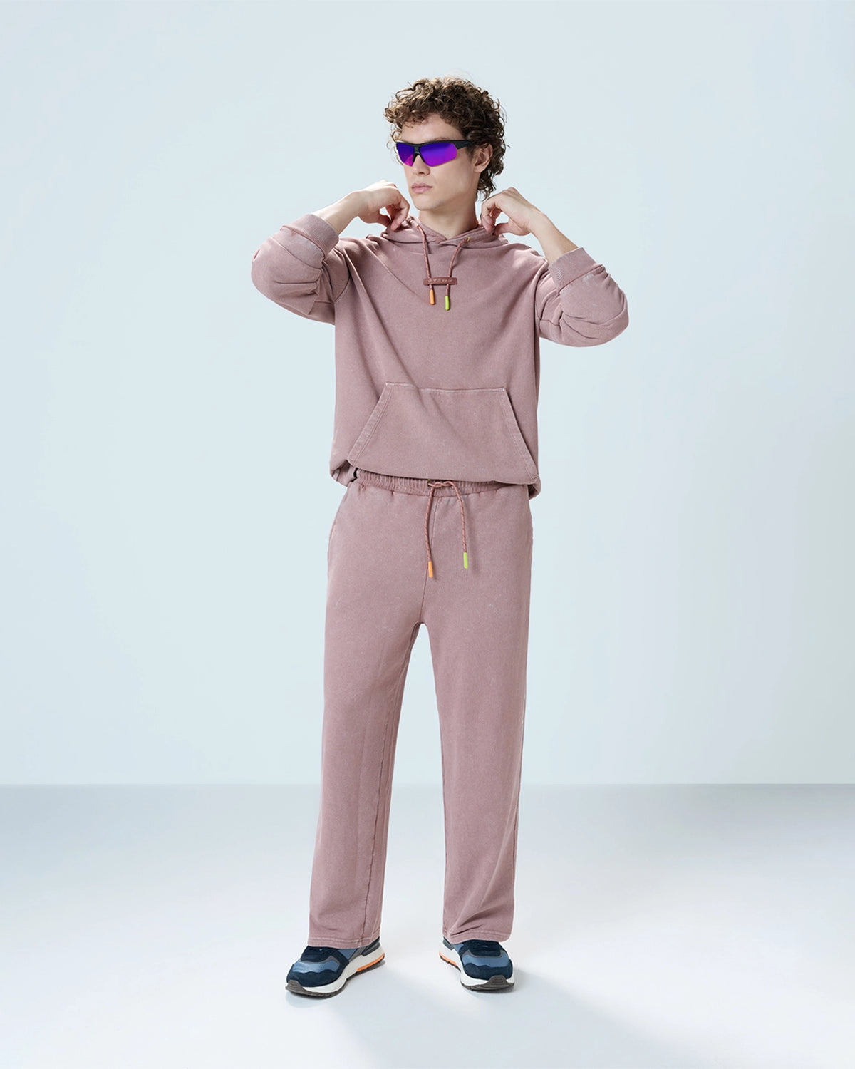 Men Lotto Street Play Co-Ord Set Pants - Dusty Pink Pants0