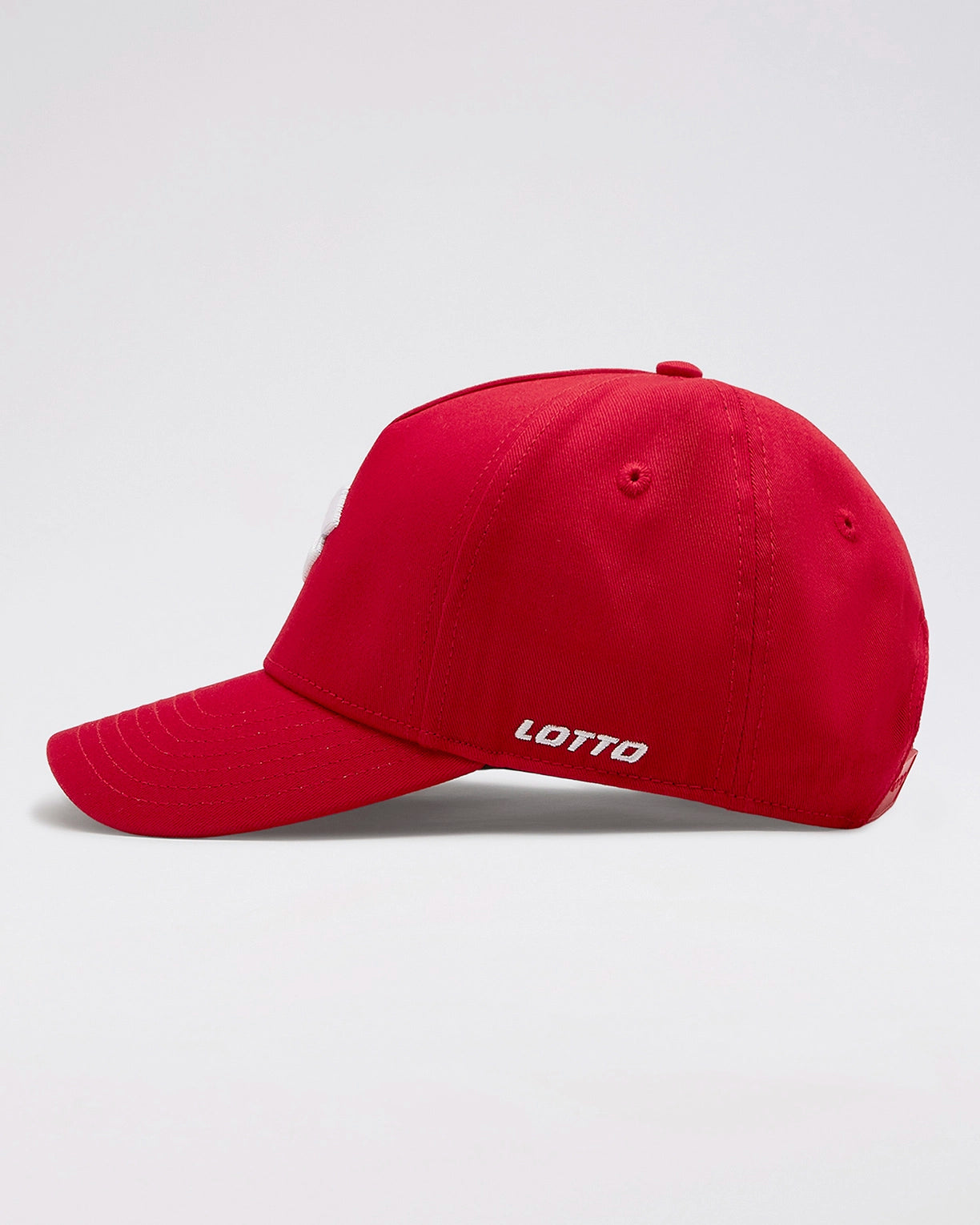Unisex Lotto Essentials Baseball Cap - Cherry Tomato-Star White Caps3