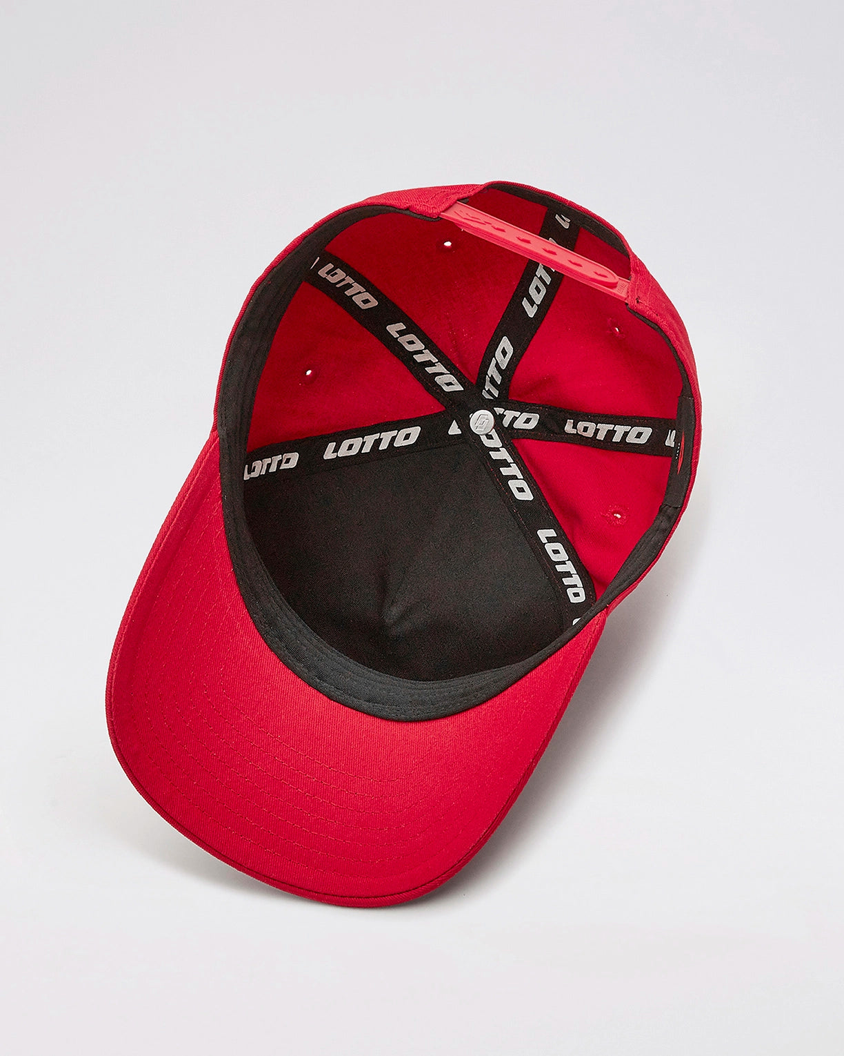 Unisex Lotto Essentials Baseball Cap - Cherry Tomato-Star White Caps6