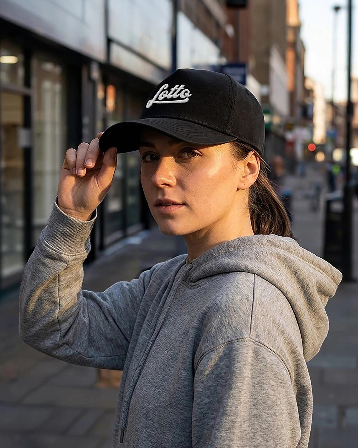 Unisex Lotto League Baseball Cap - Black Beauty-Star White Caps1