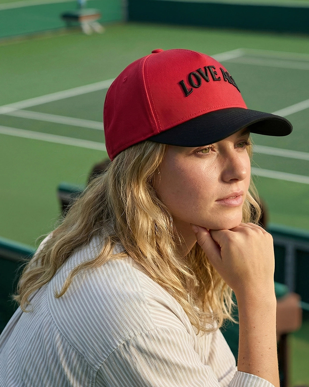 Unisex Lotto Love All Baseball Cap - High Risk Red-Black Beauty Caps1