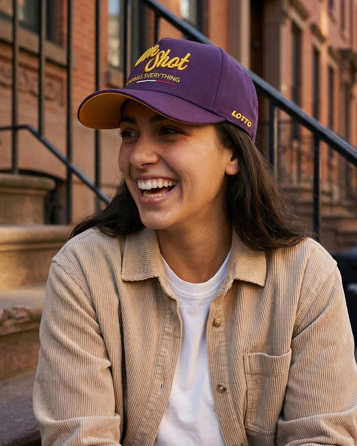 Unisex Lotto One Shot Baseball Cap - Purple-Lemon Chrome Caps1