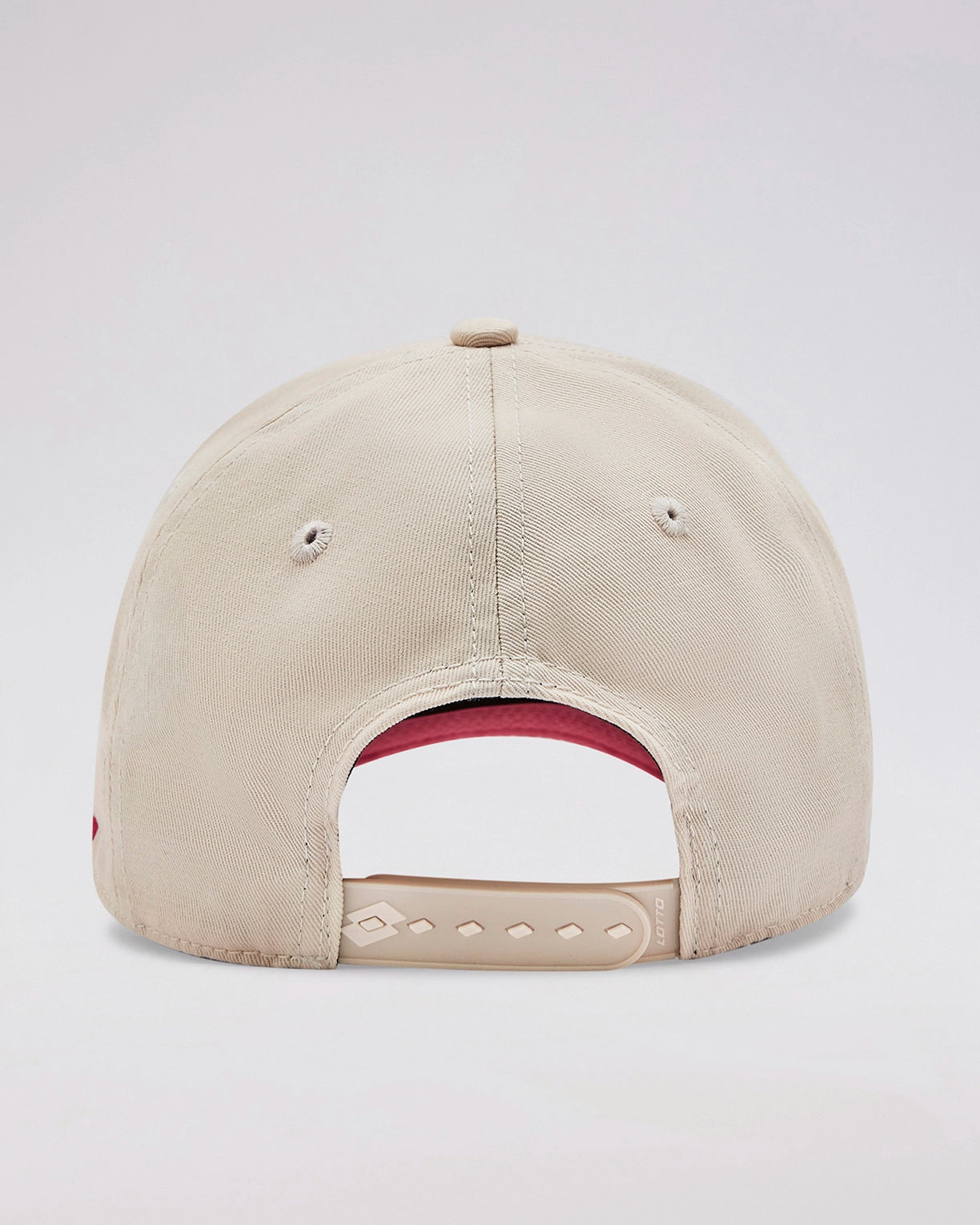 Unisex Lotto One Shot Baseball Cap - Off White-Mineral Red Caps4
