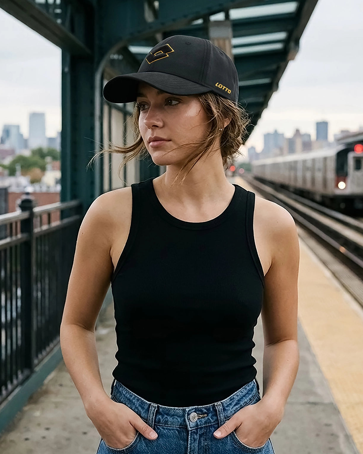 Unisex Lotto StreetPlay Baseball Cap - Black Beauty Caps1