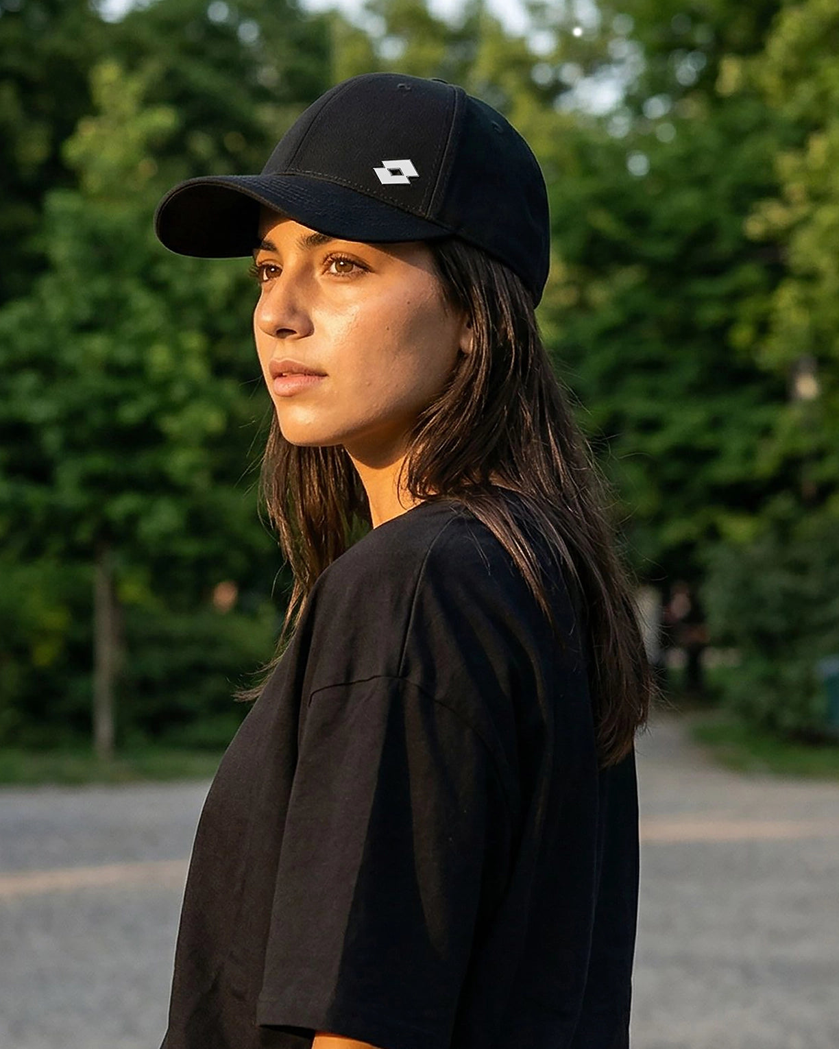 Unisex Lotto Essentials Metallic Baseball Cap - Black Beauty Caps1