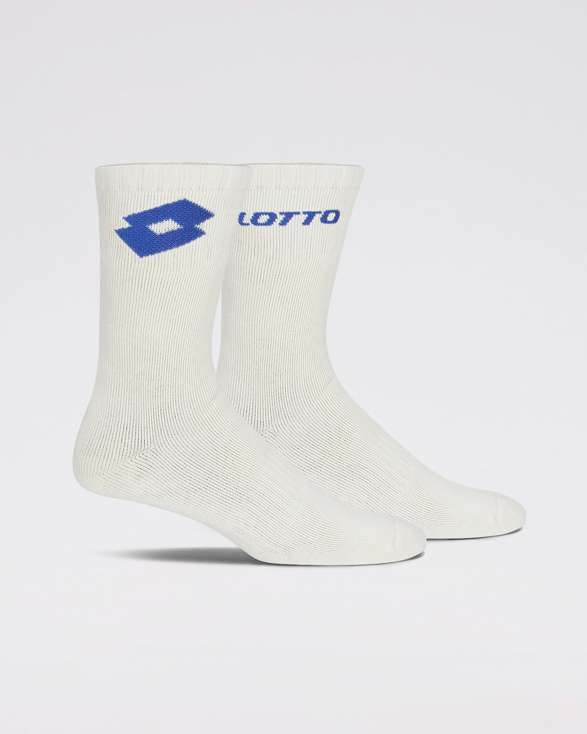 Unisex Lotto Mid Crew Cricket Socks - 2 Pairs- off White Socks1