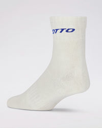 Unisex Lotto Mid Crew Cricket Socks - 2 Pairs- off White Socks 1