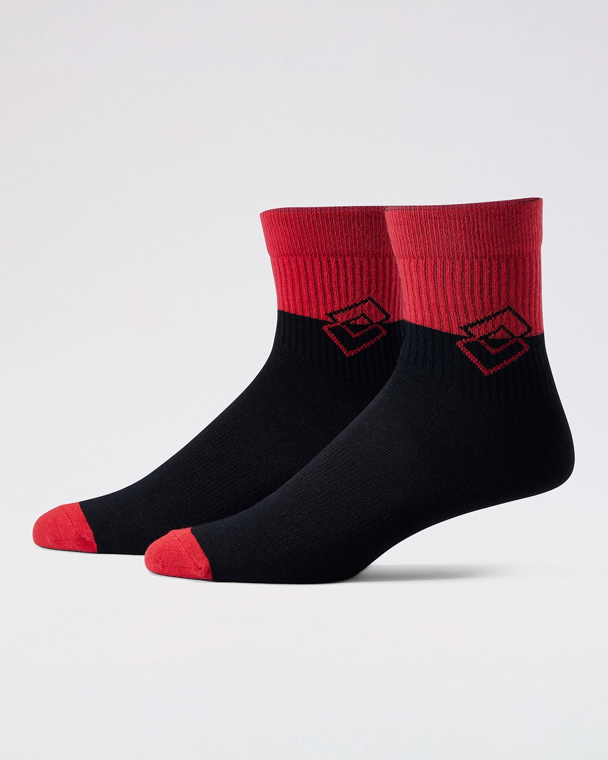 Unisex Lotto Lotto League Socks 1.0 Pack of 3 - Black Beauty-Fiery Red-Bright White Socks3