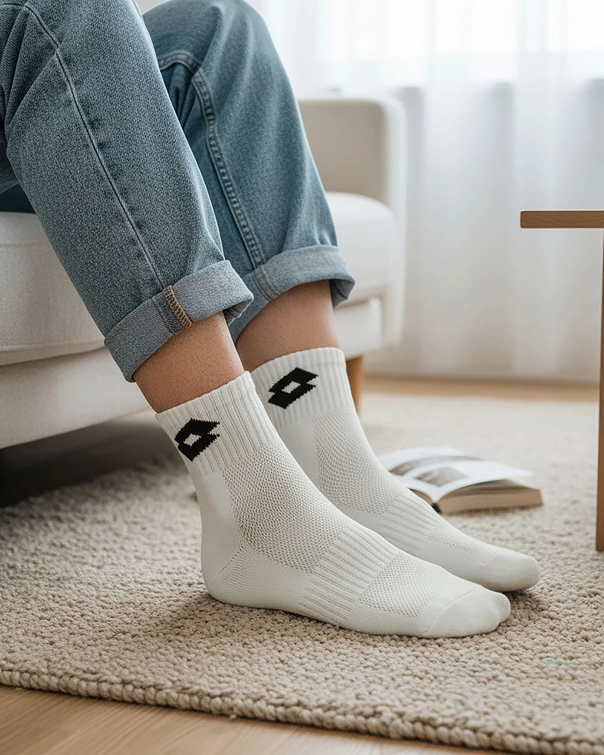 Unisex Lotto Play Socks 1.0 Pack of 3 - Gardenia Socks0