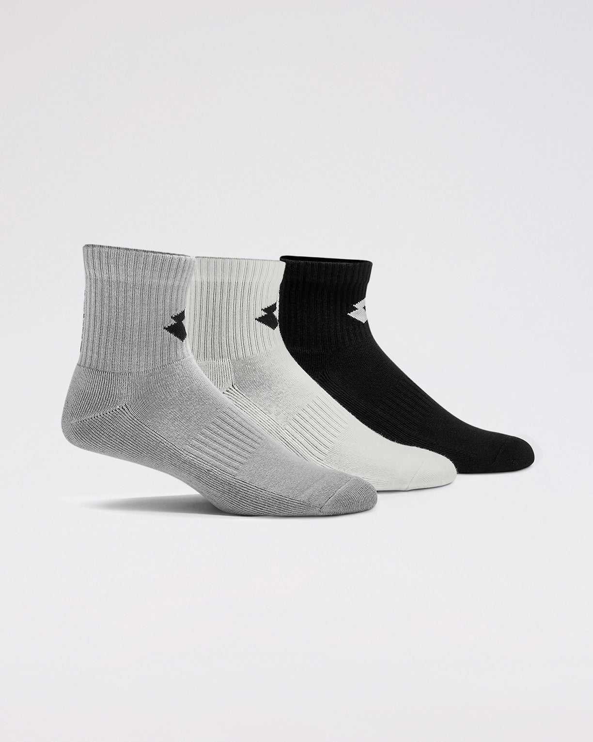 Unisex Lotto Play Socks 2.0 Pack of 3 - Black Beauty-Castlerock-Bright White Socks1