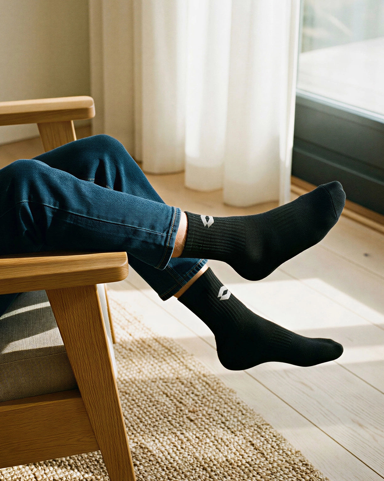 Unisex Lotto Play Socks 2.0 Pack of 3 - Black Beauty-Castlerock-Bright White Socks6