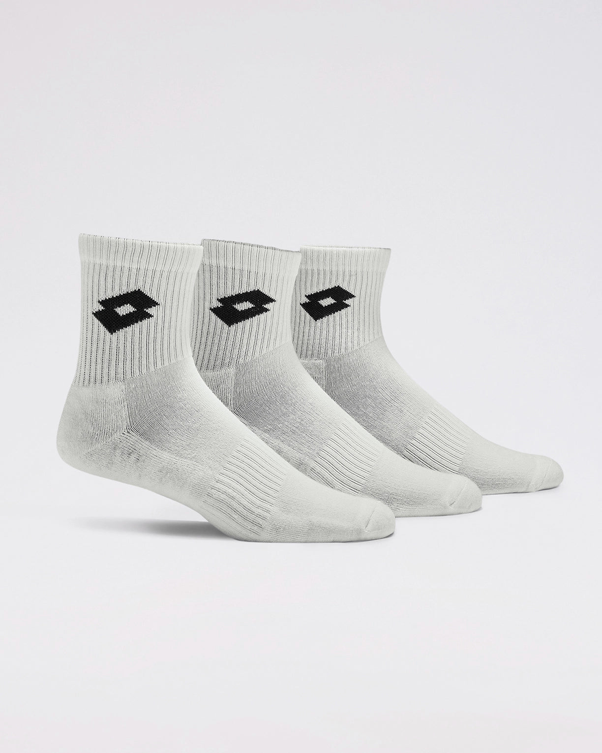Unisex Lotto Lotto Play Socks 3.0 Pack of 3 - Bright White Socks1
