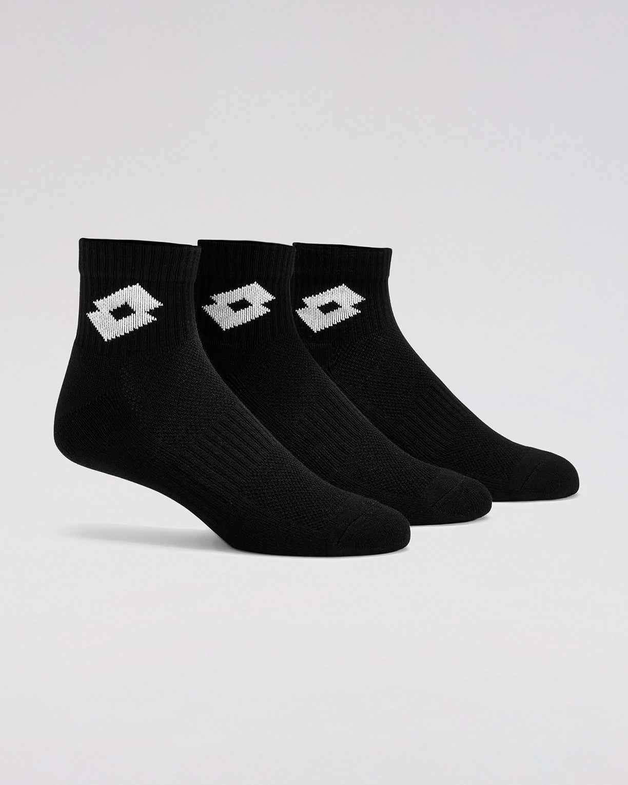 Unisex Lotto Kickoff Socks 1.0 Pack of 3 - Black Beauty Socks1
