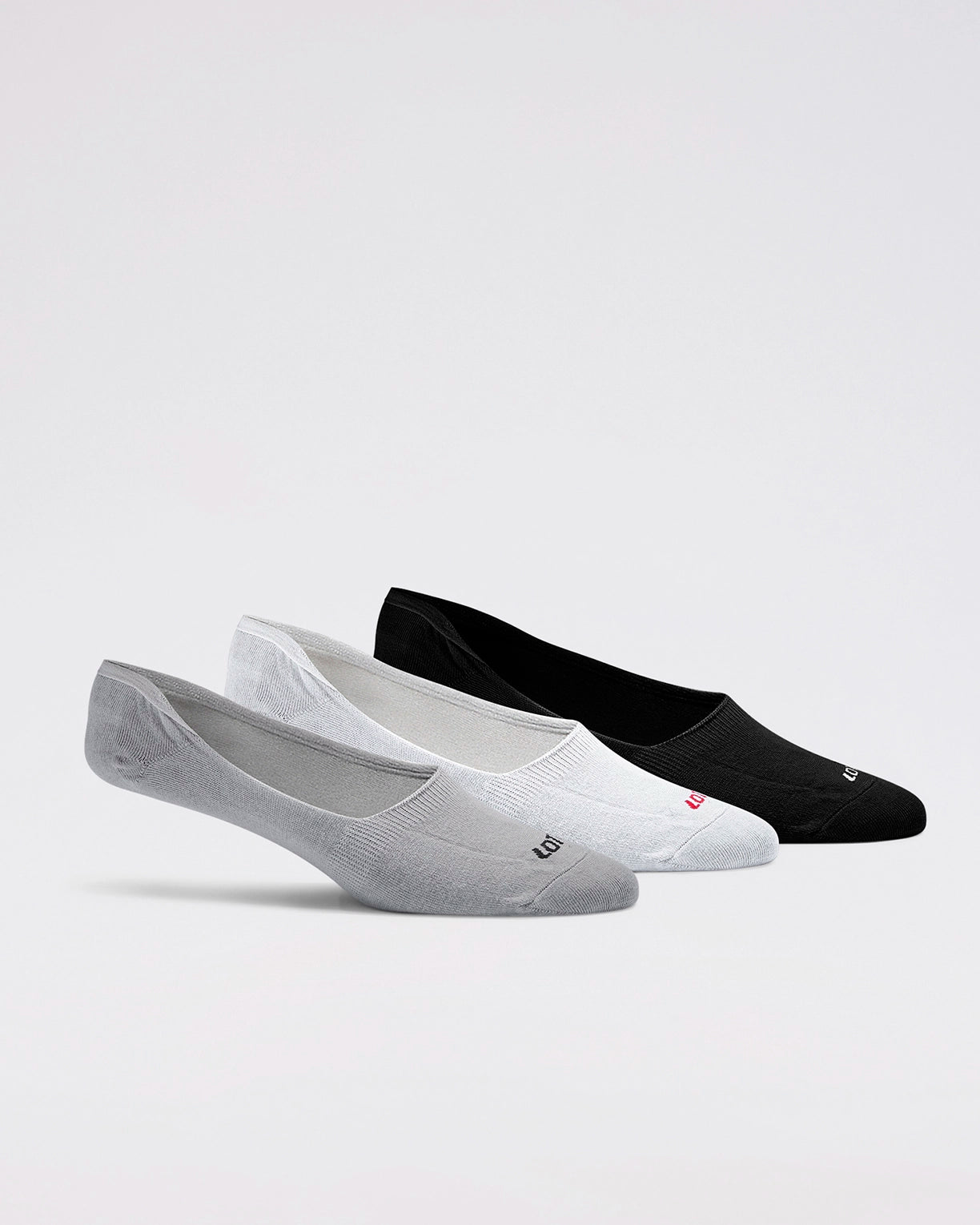 Unisex Lotto Essentials Socks 1.0 Pack of 3 - Bright White, Black Beauty, Castle Rock Socks1